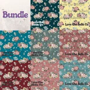 Vintage floral bouquets - bundle 8 Files
