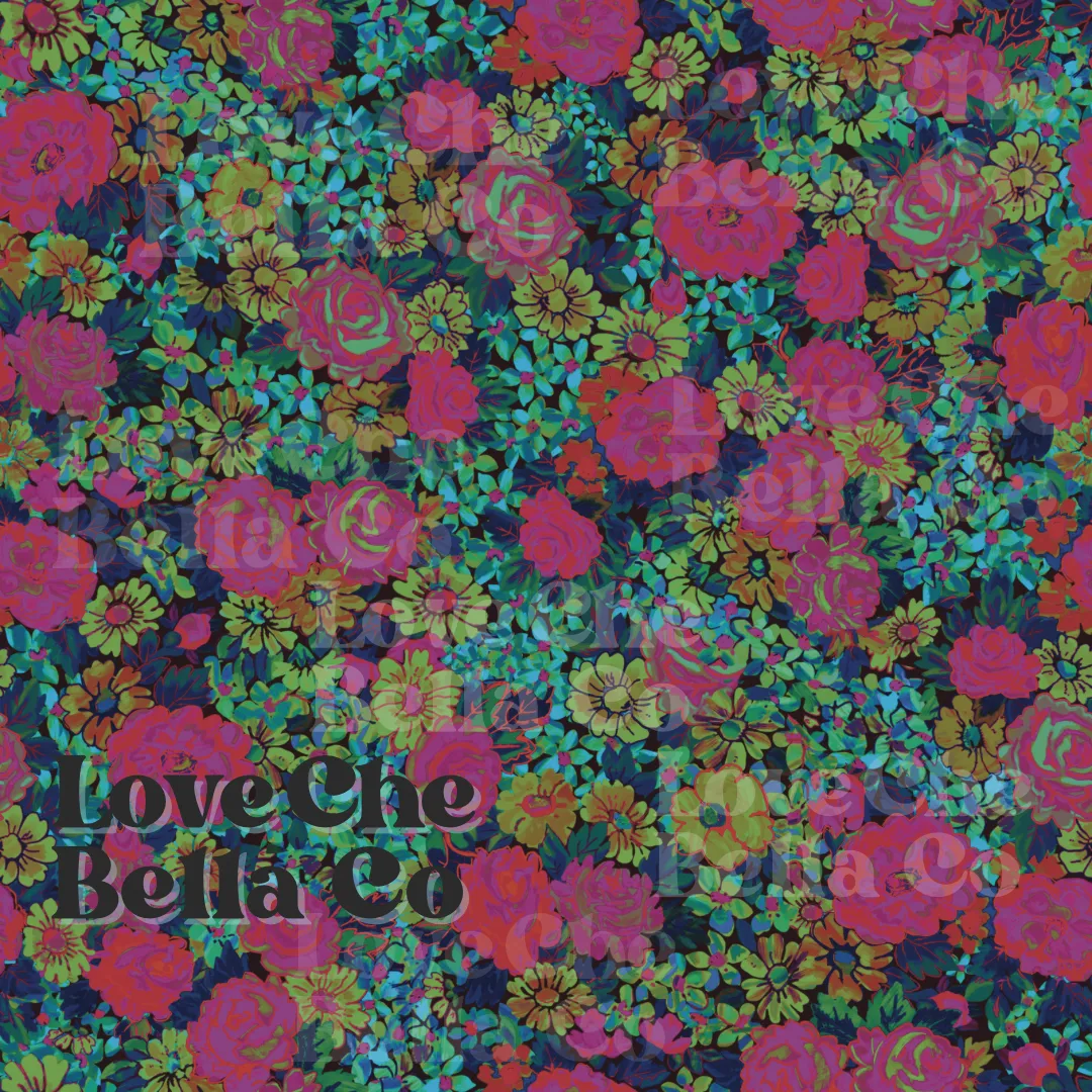 Vintage Floral Meadow - Seamless File