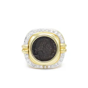 Vintage Gold Ring With Six Interchangeable Centers