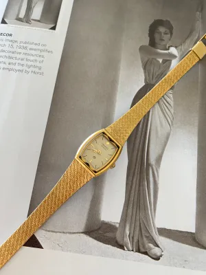 Vintage Gold Tone Orient Watch from the 1980s