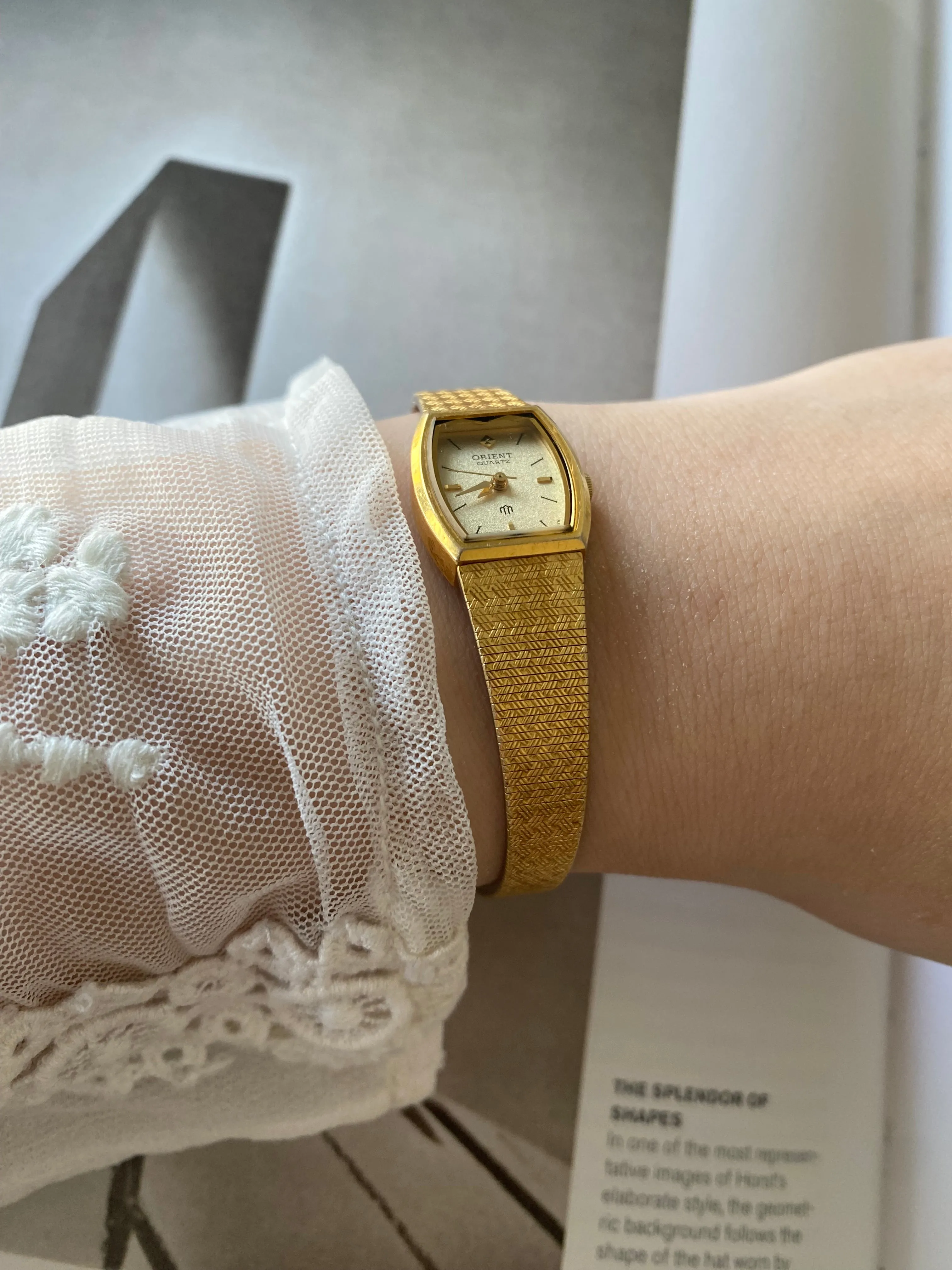 Vintage Gold Tone Orient Watch from the 1980s