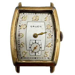 Vintage Gruen 3/581 Men's Mechanical Wristwatch 704 Swiss Steel & 10k GF