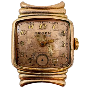 Vintage Gruen 406 447 "Banner" Men's Mechanical Wristwatch 406 10k Rose GF
