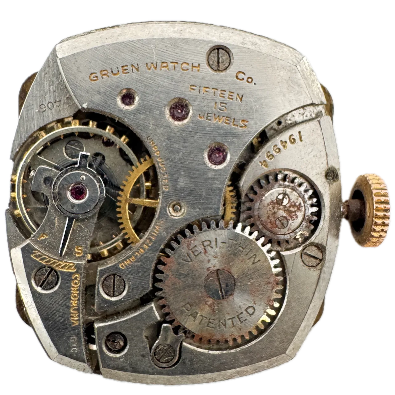 Vintage Gruen 406 447 "Banner" Men's Mechanical Wristwatch 406 10k Rose GF