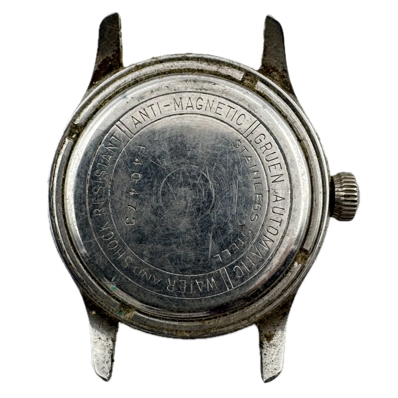 Vintage Gruen 460-825 Precision Men's Bumper Automatic Wristwatch 462 Steel