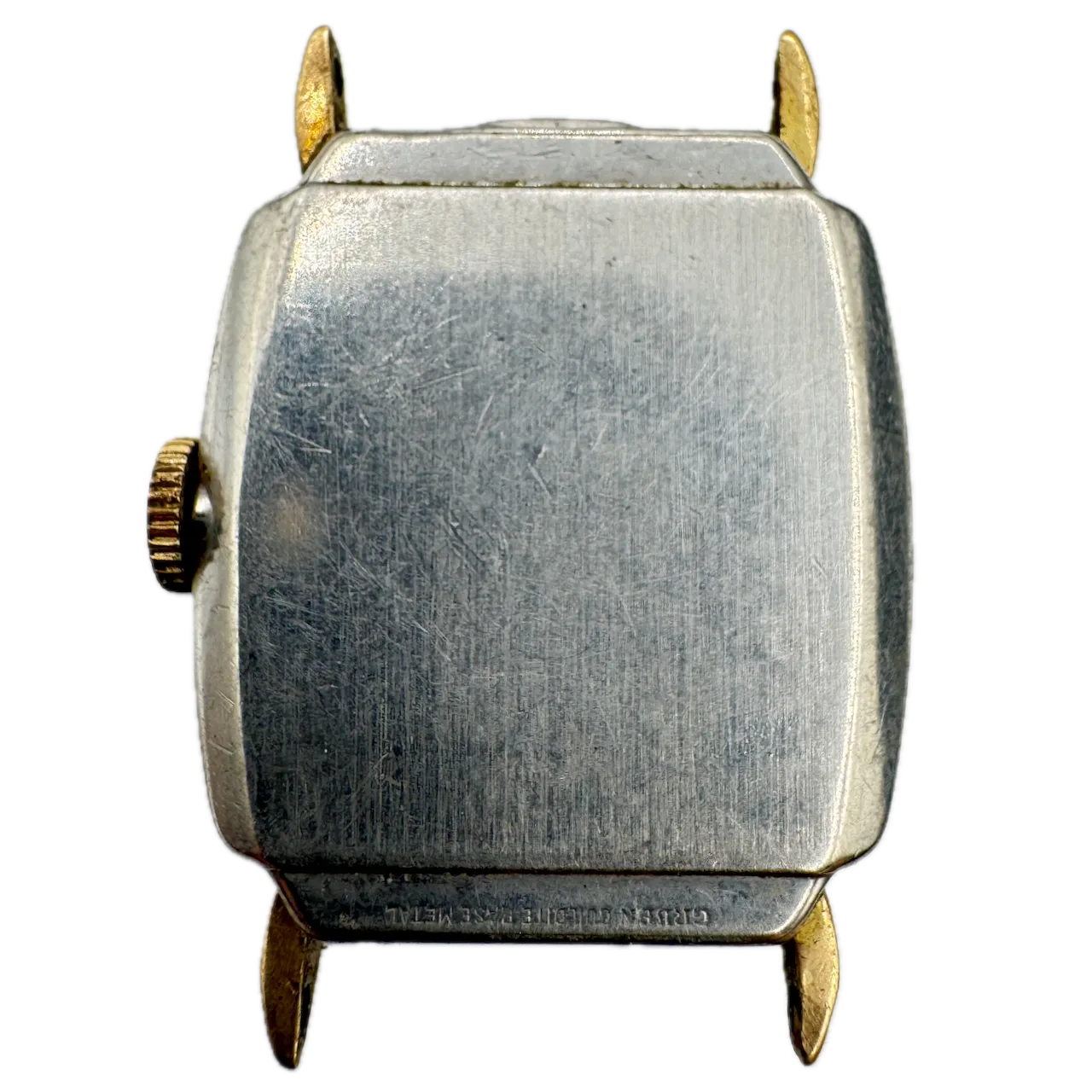 Vintage Gruen 481/411 Cushion Men's Mechanical Wristwatch 411C Steel & 10k GF