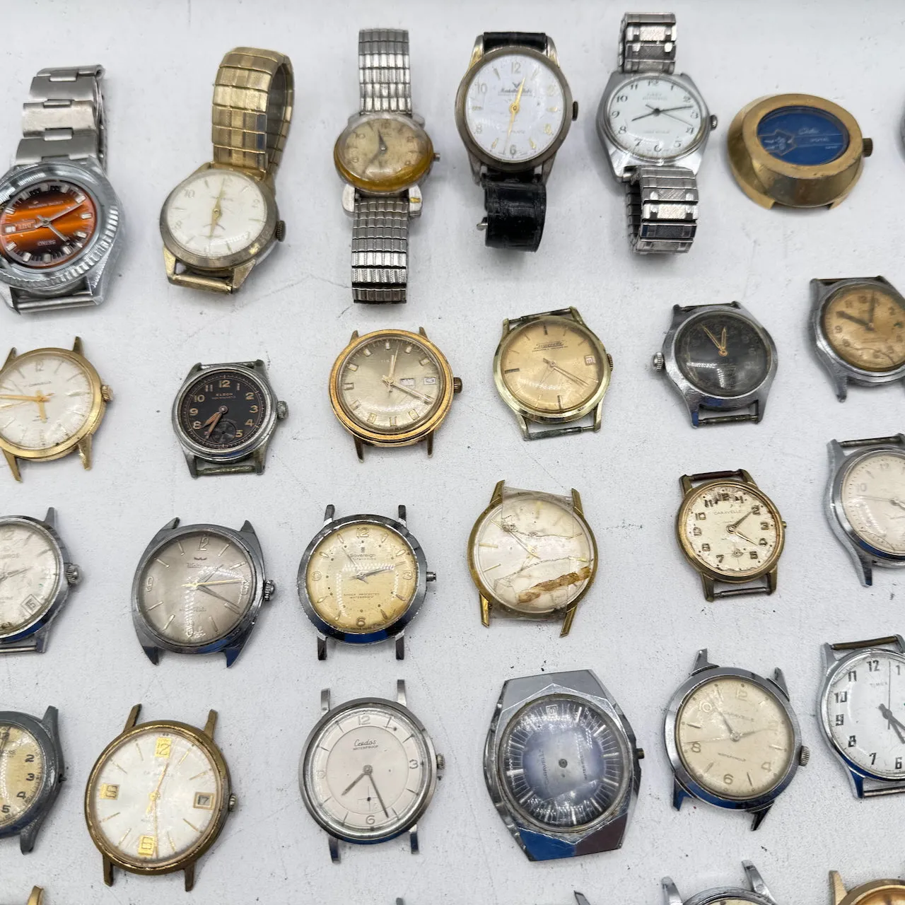 Vintage Gruen, Caravelle, Elgin, etc. Lot of 50 Men's Mechanical Wristwatch 2