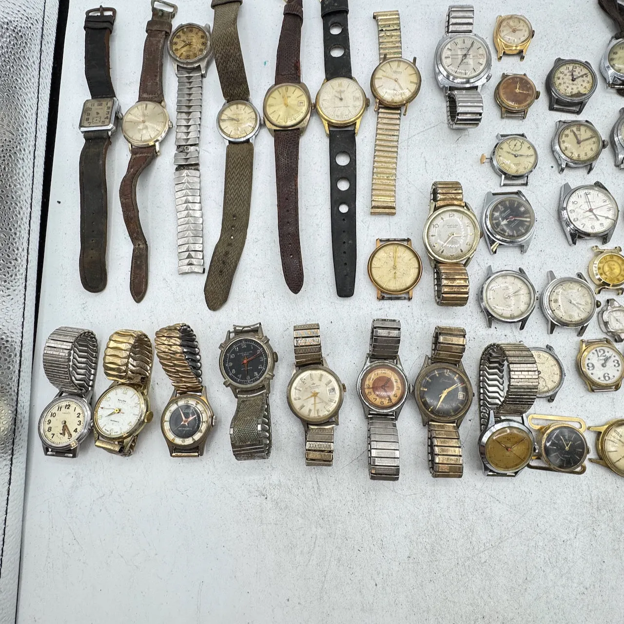 Vintage Gruen, Waltham, Helbros, etc. Lot of 50 Mechanical Wristwatch 9