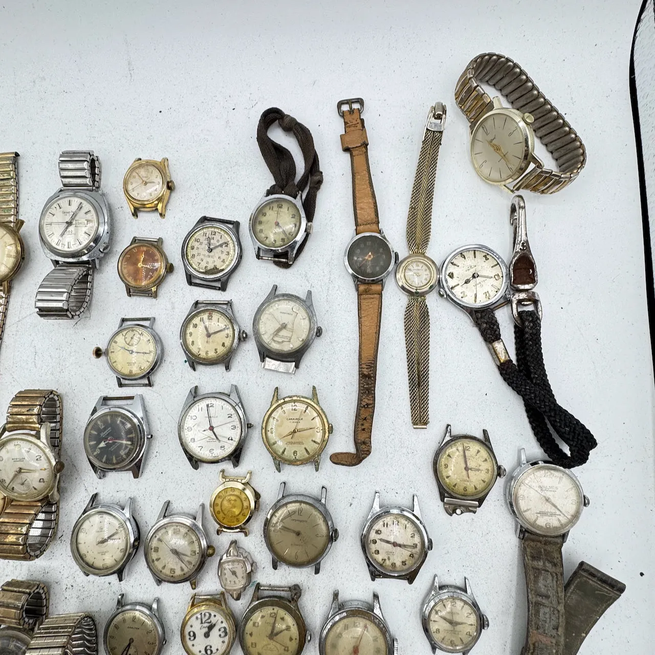 Vintage Gruen, Waltham, Helbros, etc. Lot of 50 Mechanical Wristwatch 9