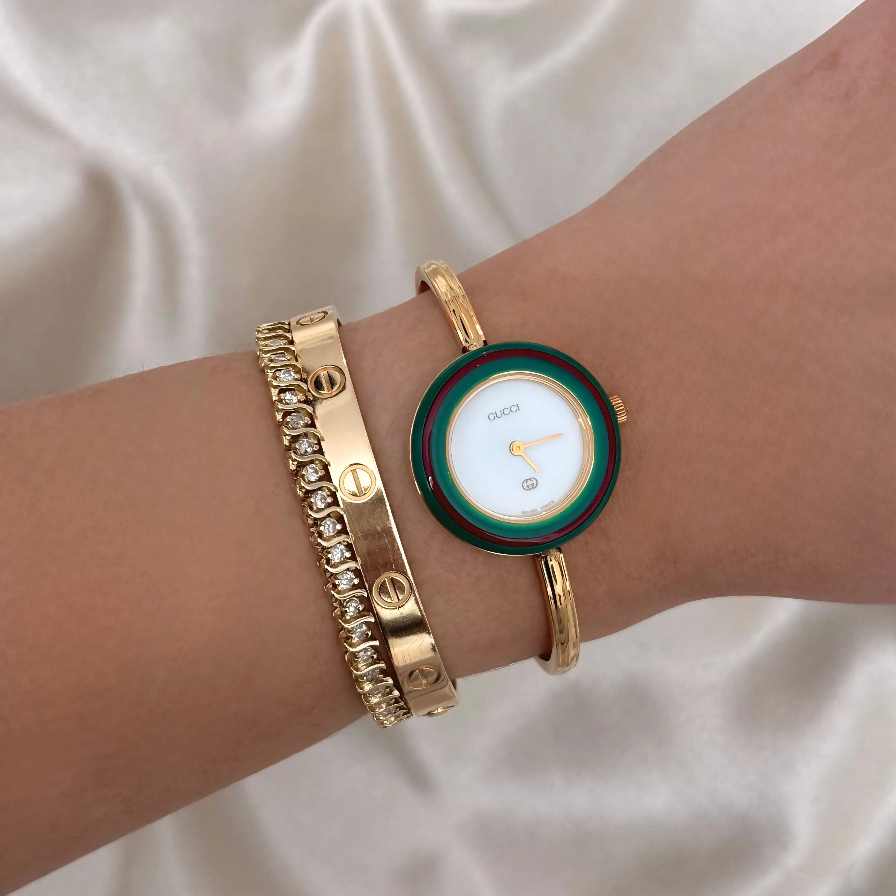 VINTAGE GUCCI INTERCHANGEABLE BEZEL WATCH