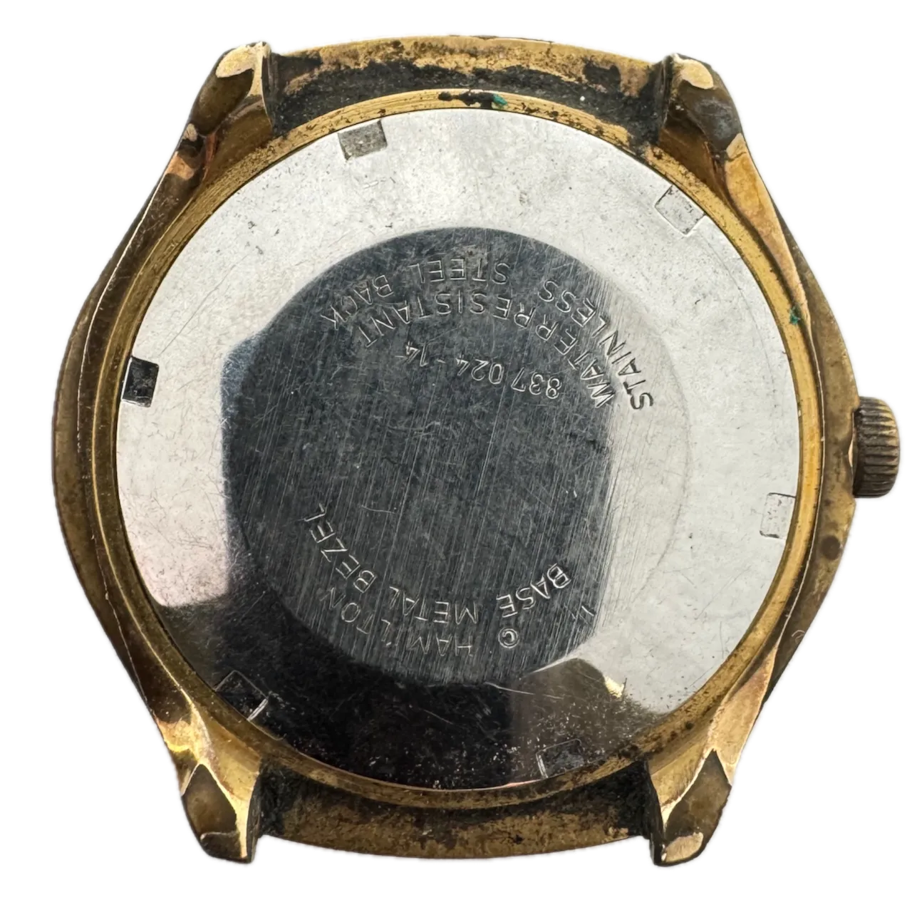 Vintage Hamilton 837 024-14 Day Date Men's Automatic Wristwatch 837 Gold Tone