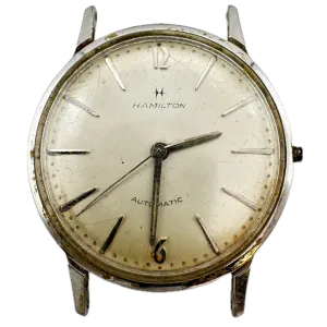 Vintage Hamilton Sunburst 17 Jewel Men's Automatic Wristwatch 689A Swiss Steel