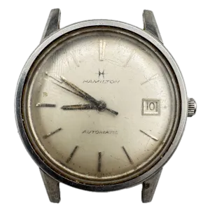 Vintage Hamilton Sunburst Date Men's Automatic Wristwatch 64 Swiss Steel