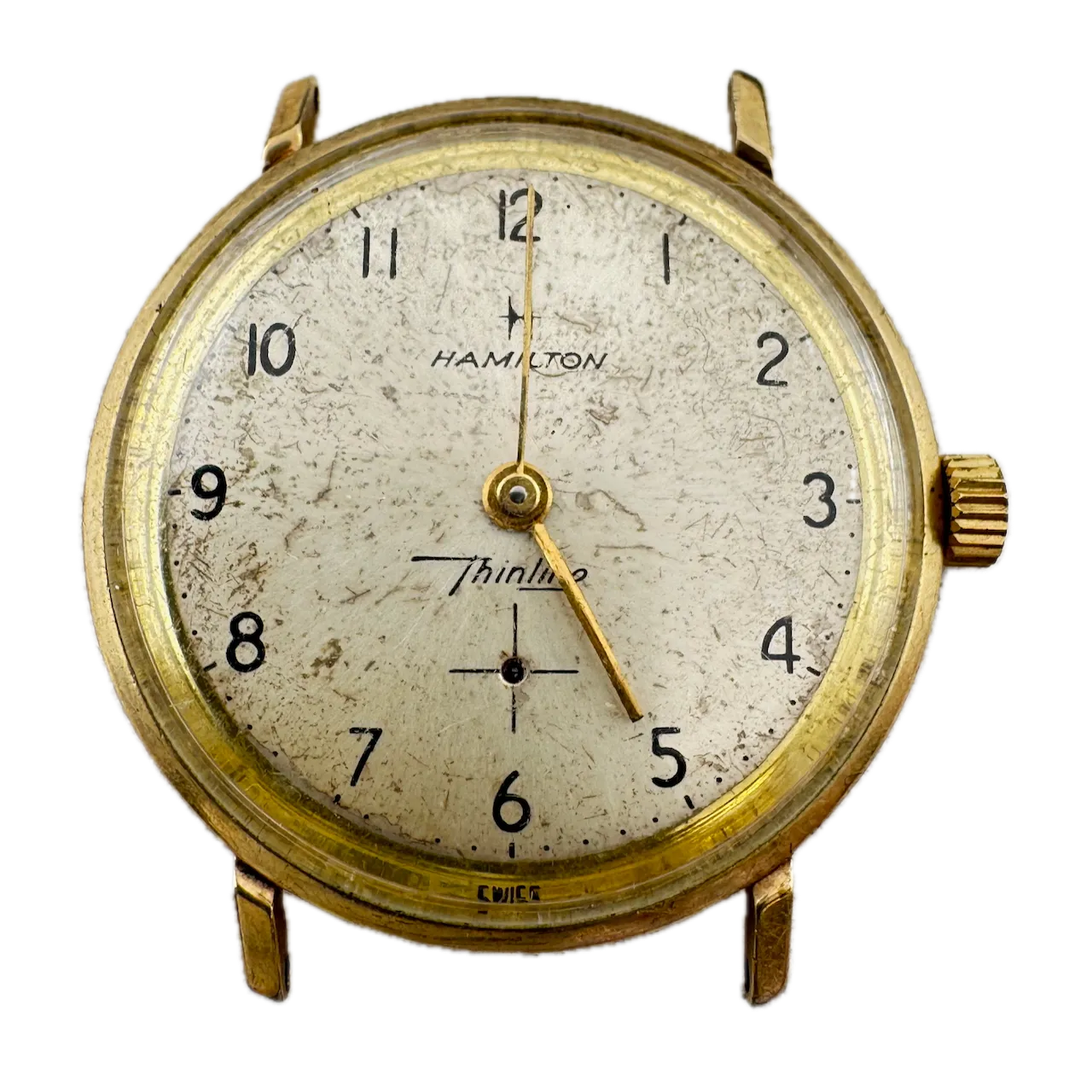 Vintage Hamilton Thinline Men's Mechanical Wristwatch Swiss 10k Gold Filled