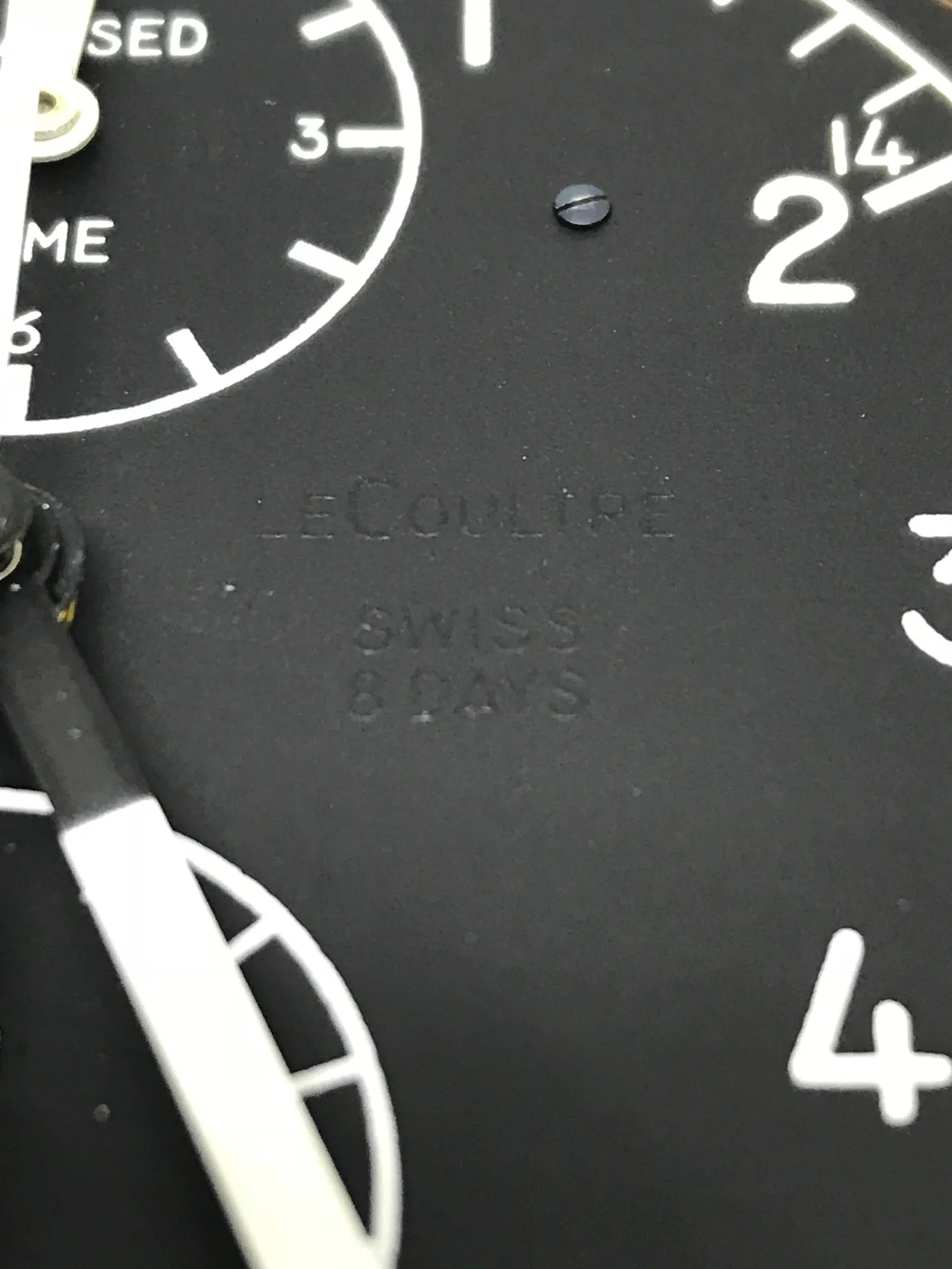 Vintage Jaeger LeCoultre ABU 1/A  Boeing Aircraft Clock