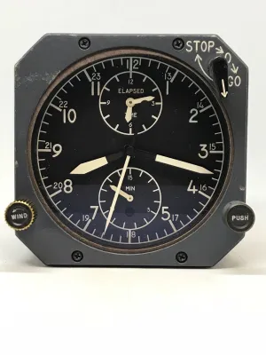Vintage Jaeger LeCoultre ABU 1/A  Boeing Aircraft Clock
