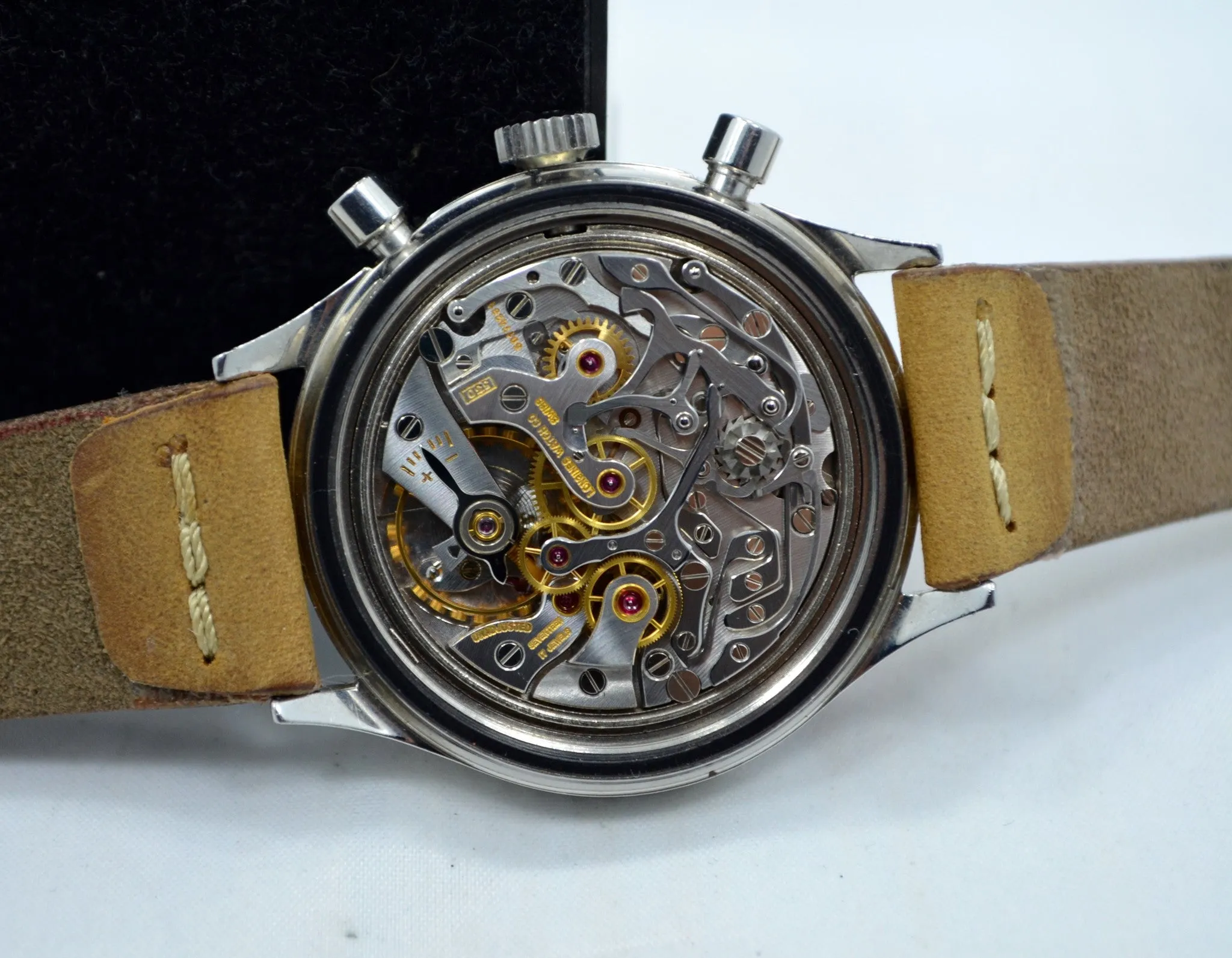 Vintage Longines 30CH 7981-3 "Big Eye" Steel Chronograph Wristwatch