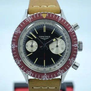 Vintage Longines 30CH 7981-3 "Big Eye" Steel Chronograph Wristwatch