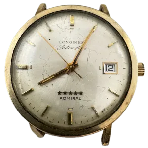 Vintage Longines 5 Star Admiral Men's Bumper Automatic Wristwatch Swiss 10k GF