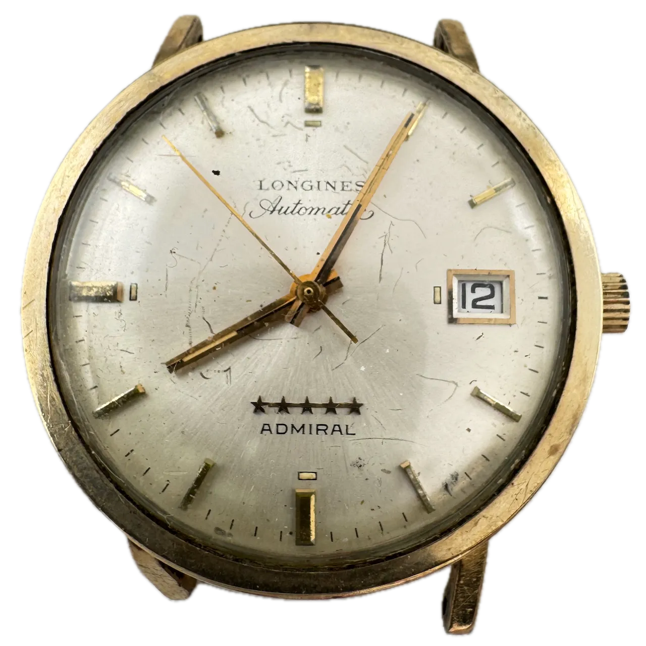 Vintage Longines 5 Star Admiral Men's Bumper Automatic Wristwatch Swiss 10k GF