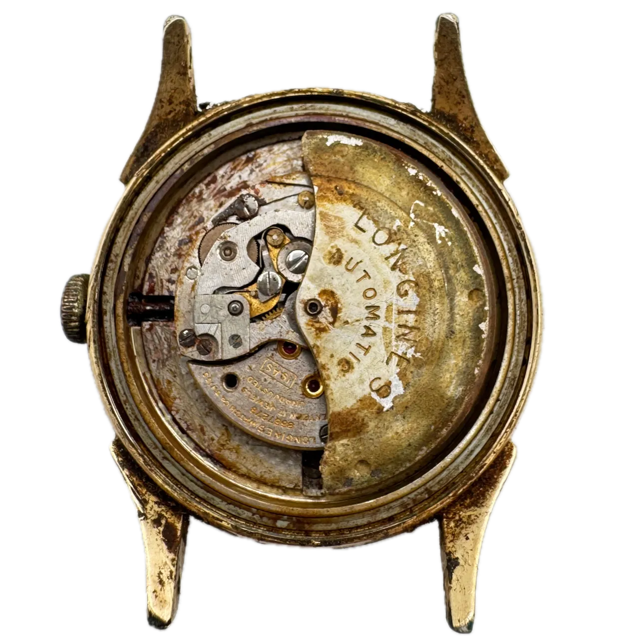 Vintage Longines Crosshair Men's Automatic Wristwatch 19 AS Swiss 10k GF