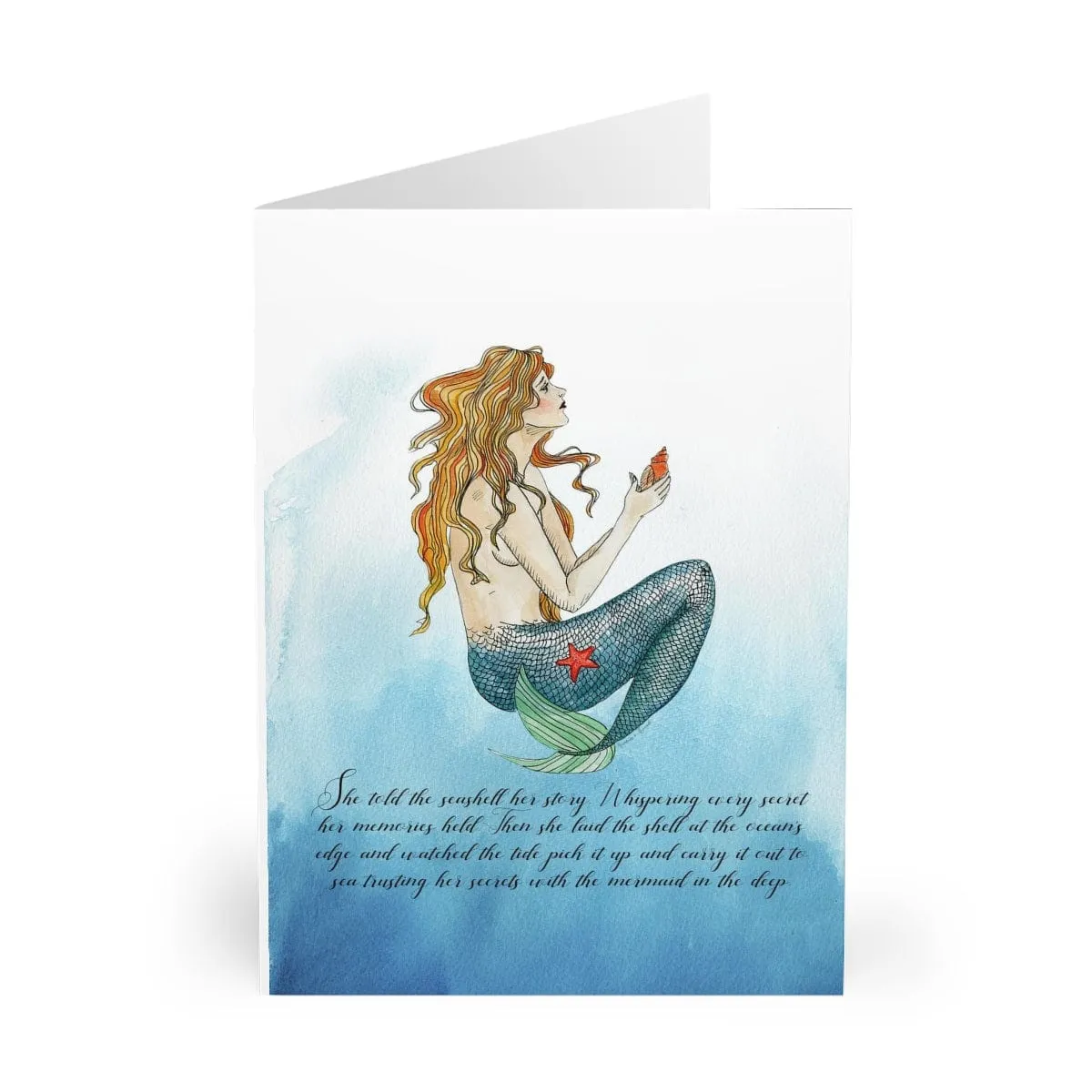 Vintage Mermaid Greeting Card