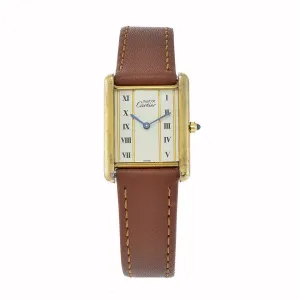 Vintage Must de Cartier 1970's Vermeil Quartz watch
