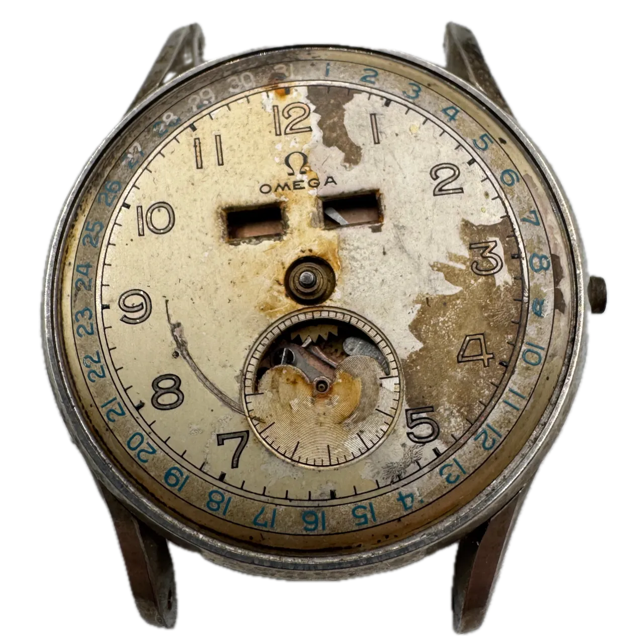 Vintage Omega 2471/1 Cosmic Moonphase Men's Mechanical Wristwatch 27 DLPC Steel
