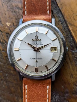 Vintage Omega Constellation 168.004 - Pie pan w/ rose gold hour markers