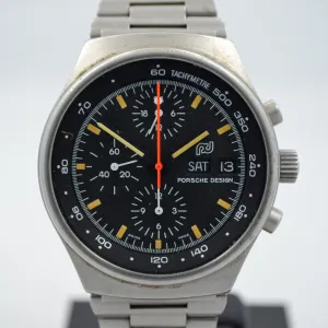 Vintage ORFINA PORSCHE DESIGN 7176 Chronograph Auto Lemania 5100 Steel Watch