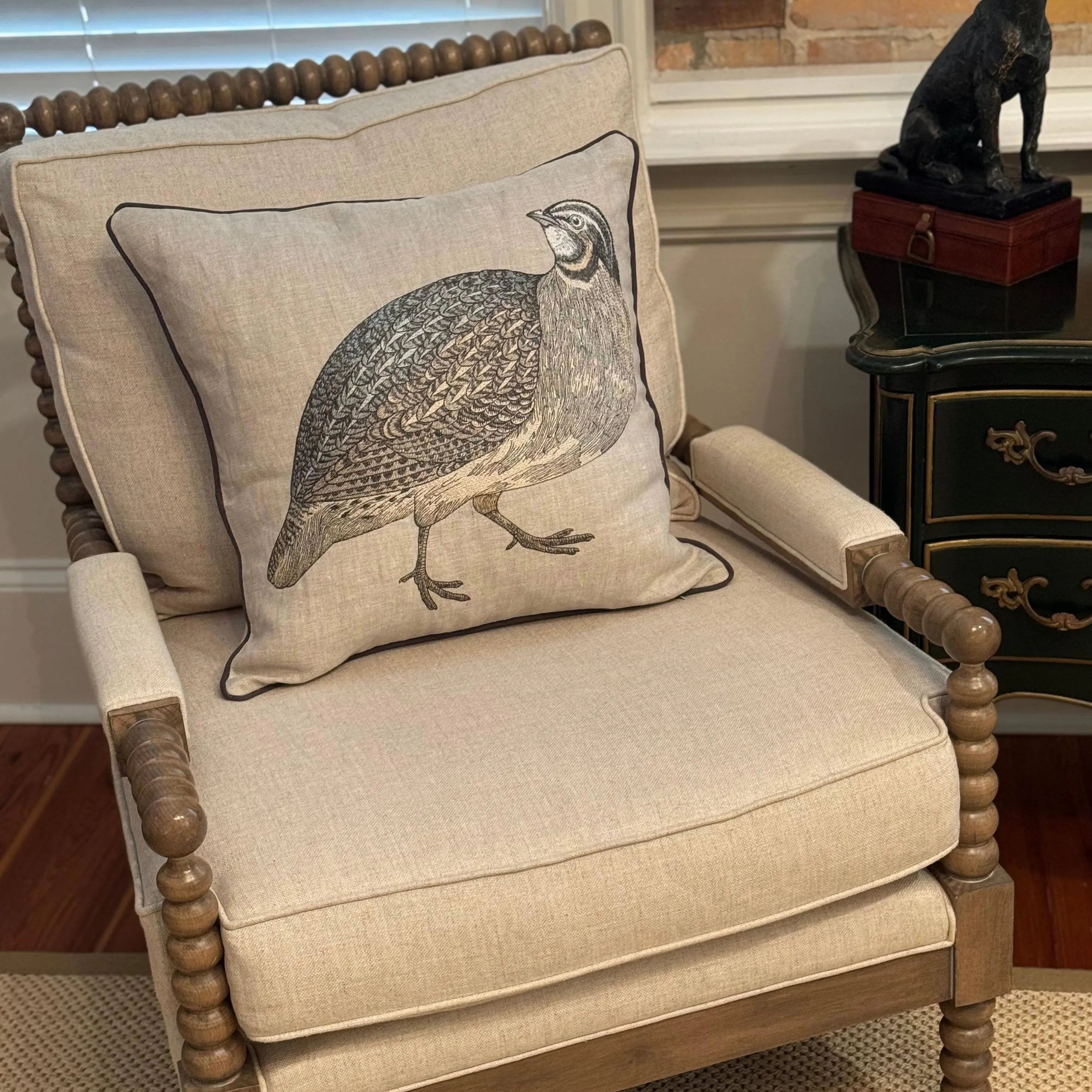Vintage Quail Pillow (Set of 2)