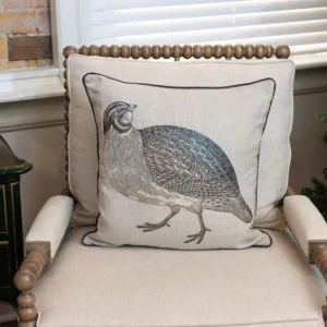 Vintage Quail Pillow (Set of 2)