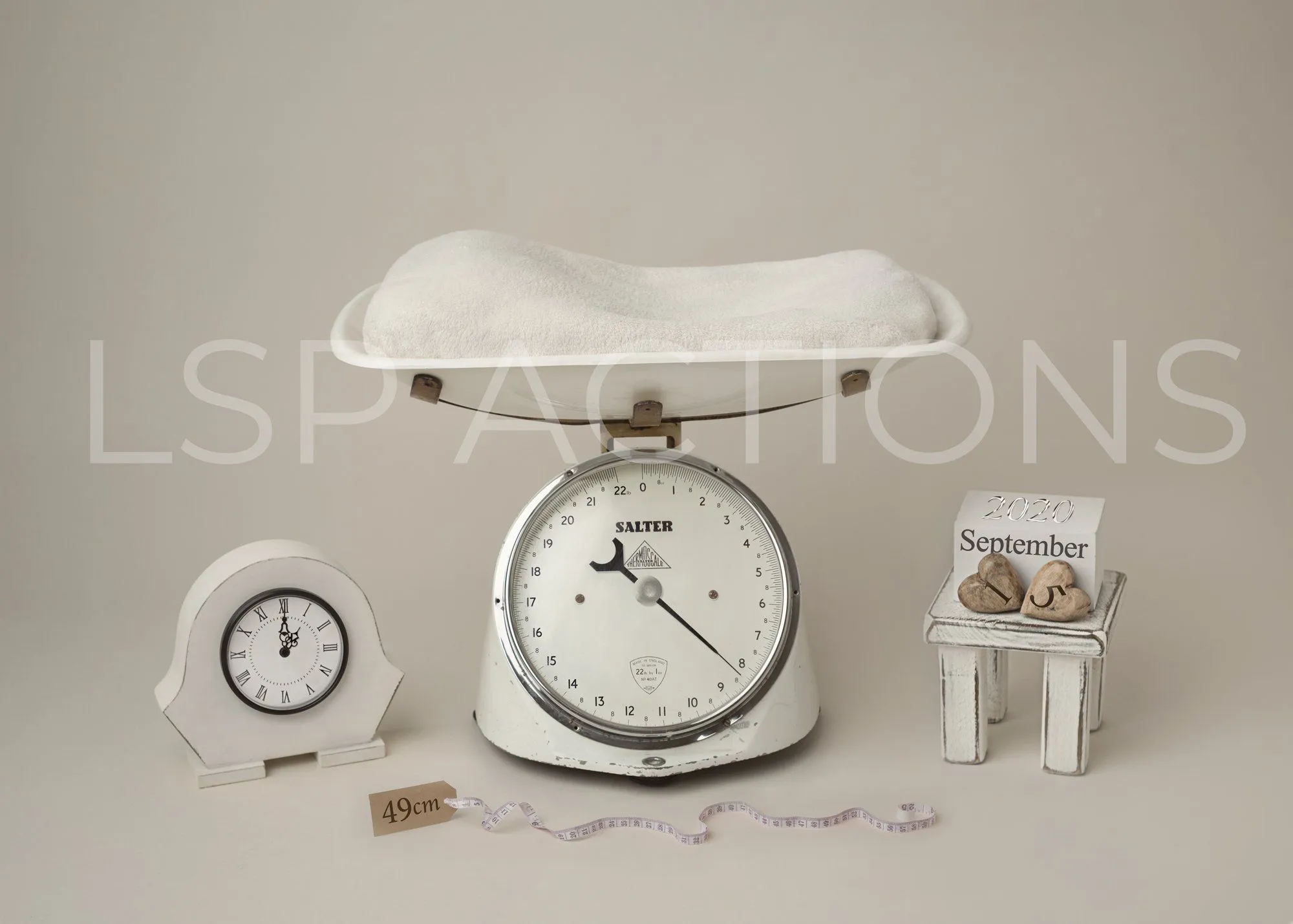 Vintage Scales Digital Background