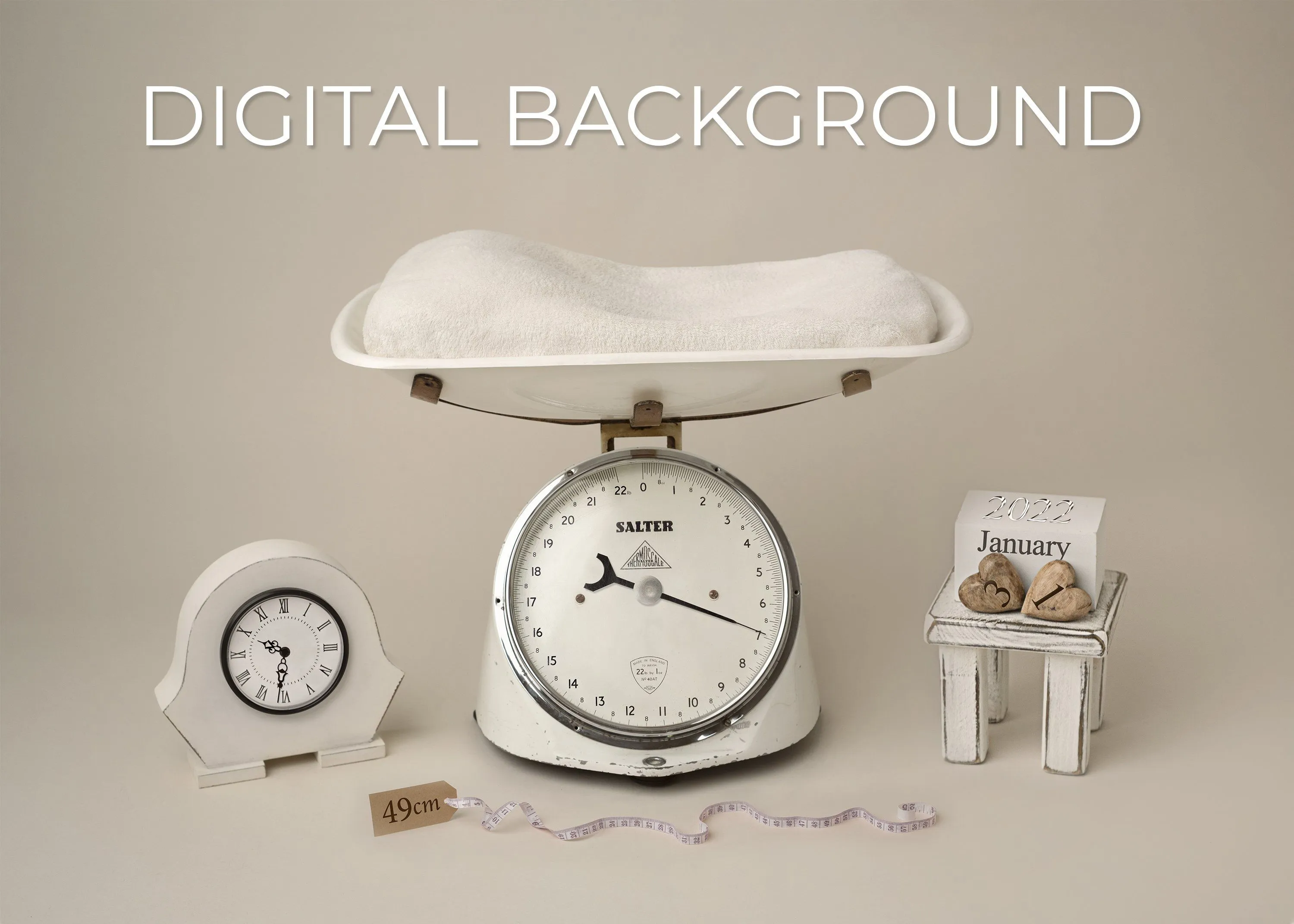 Vintage Scales Digital Background