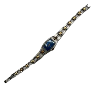 Vintage Seiko 11-7509 Blue Sunburst Ladies Mechanical Wristwatch 11 Gold Tone
