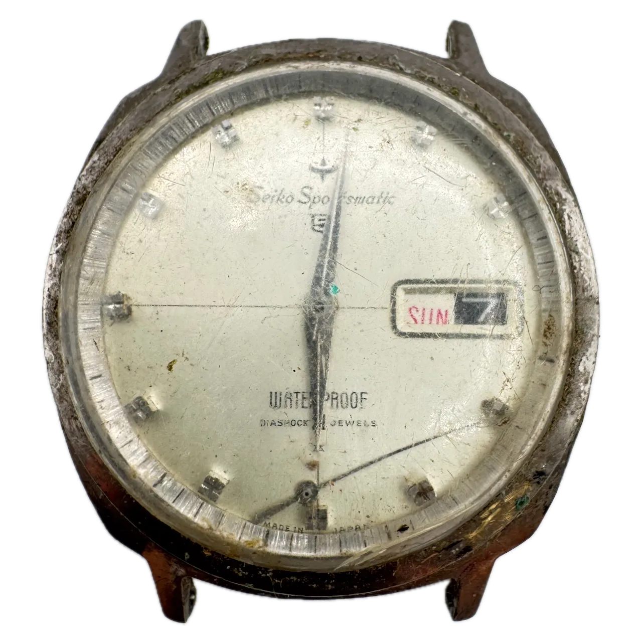 Vintage Seiko 417990 5 Sportsmatic Crosshair Men's Automatic Wristwatch Steel