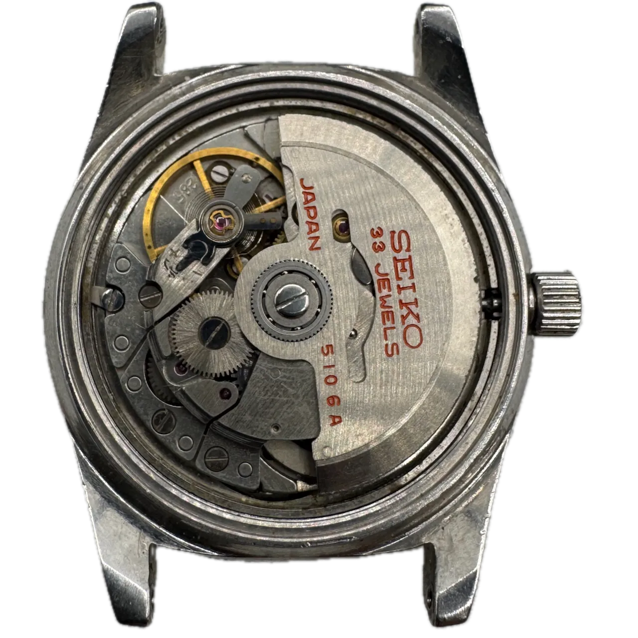 Vintage Seiko 5106-7000 Seikomatic-P Day Date Men's Automatic Wristwatch 5106A
