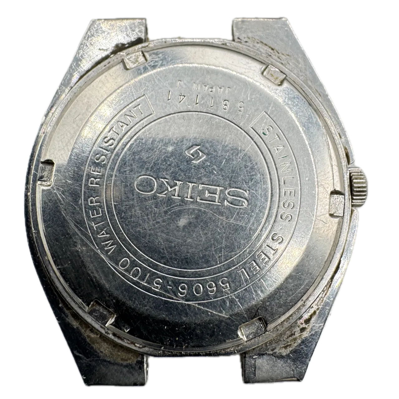 Vintage Seiko 5606-5100 Green Fade Day Date Men's Automatic Wristwatch 5606A