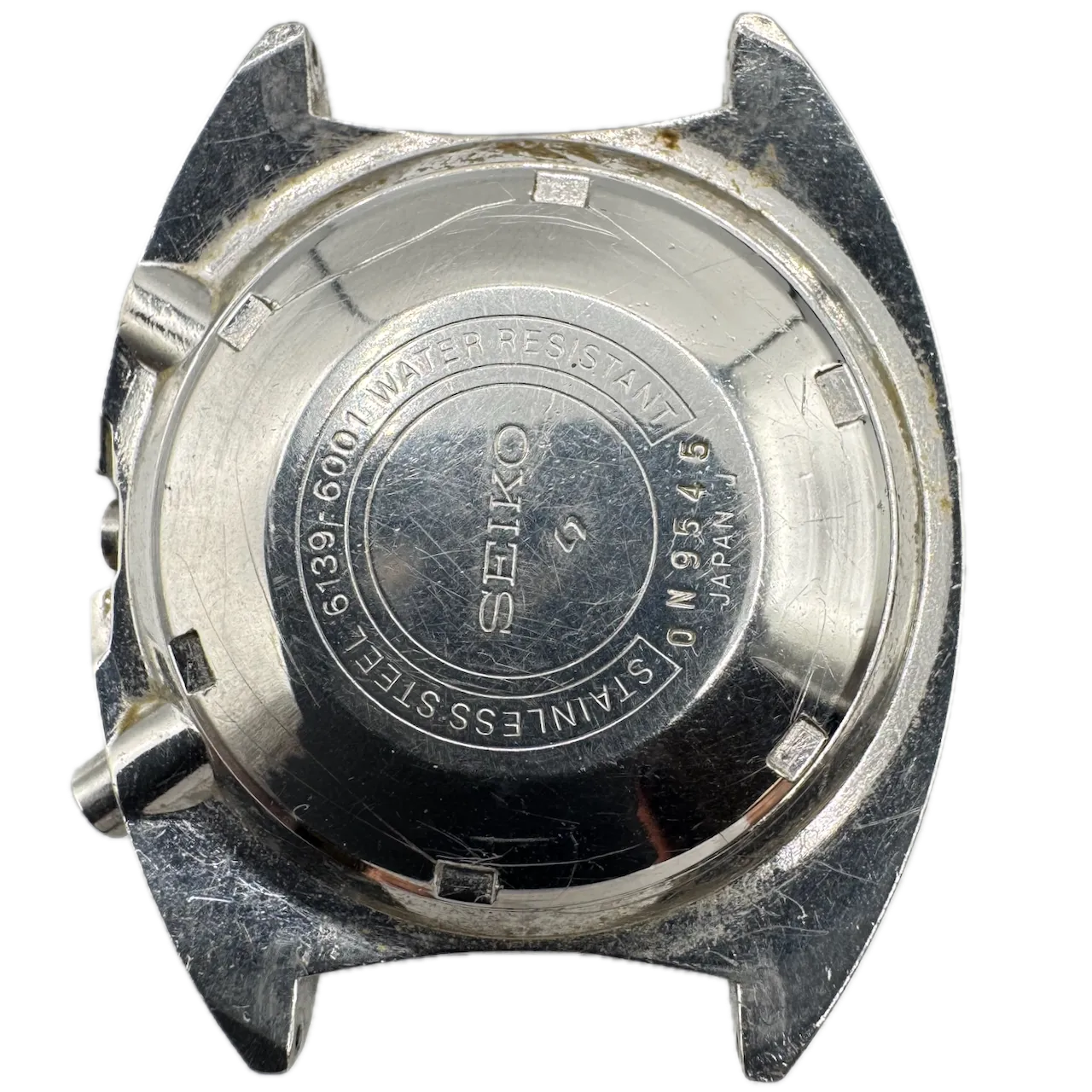 Vintage Seiko 6139-6001 Coke Men's Chronograph Wristwatch 6139A Japan Steel