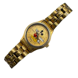 Vintage Seiko 7N83-6A70 Sports 50 Mickey Mouse Ladies Quartz Wristwatch Japan