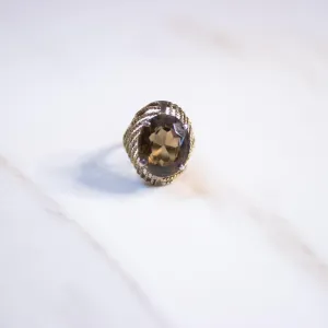 Vintage Smoky Quartz Statement Ring