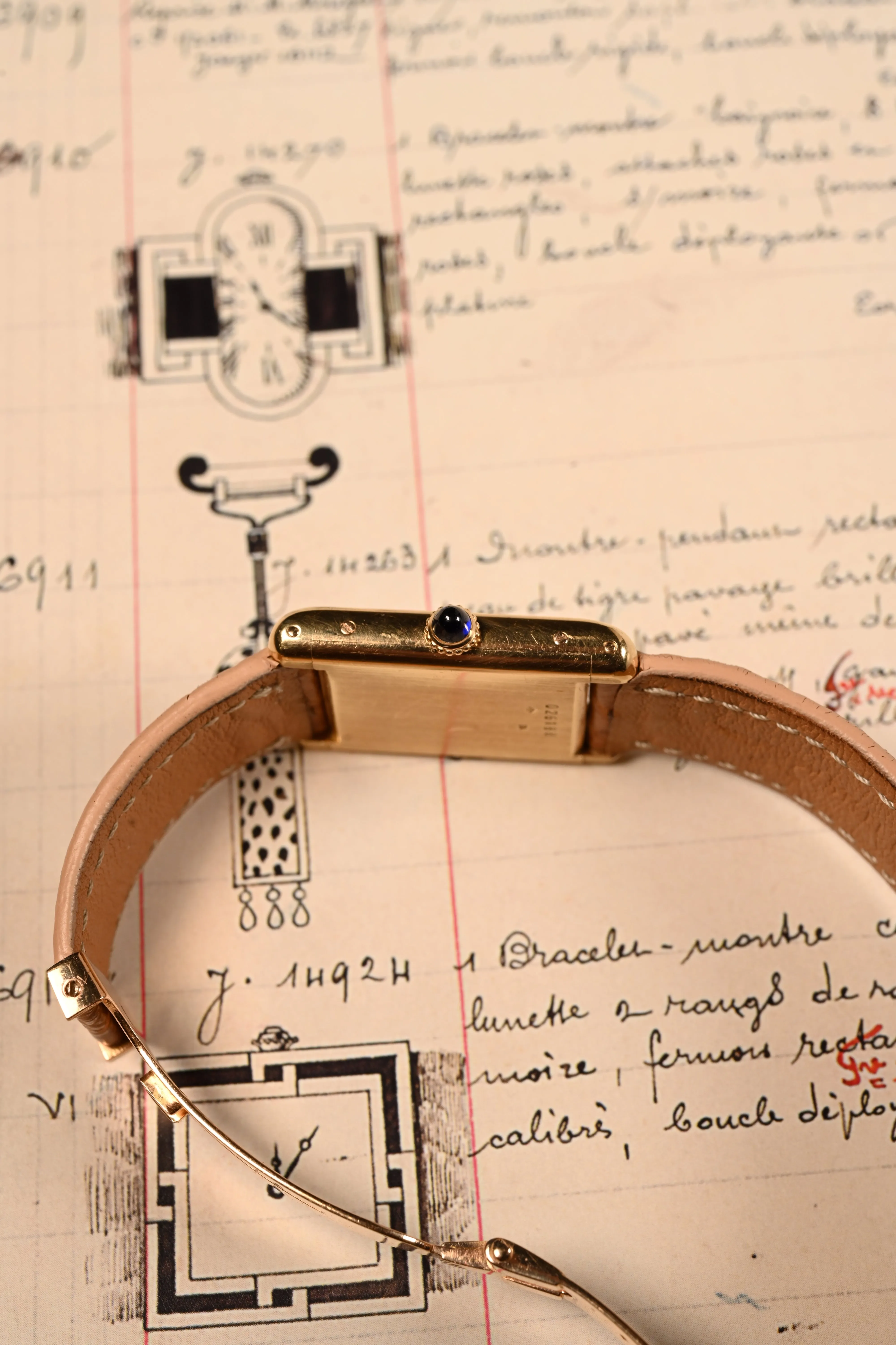 Vintage Tank Louis Cartier w/ Jaeger Movement from 1969.