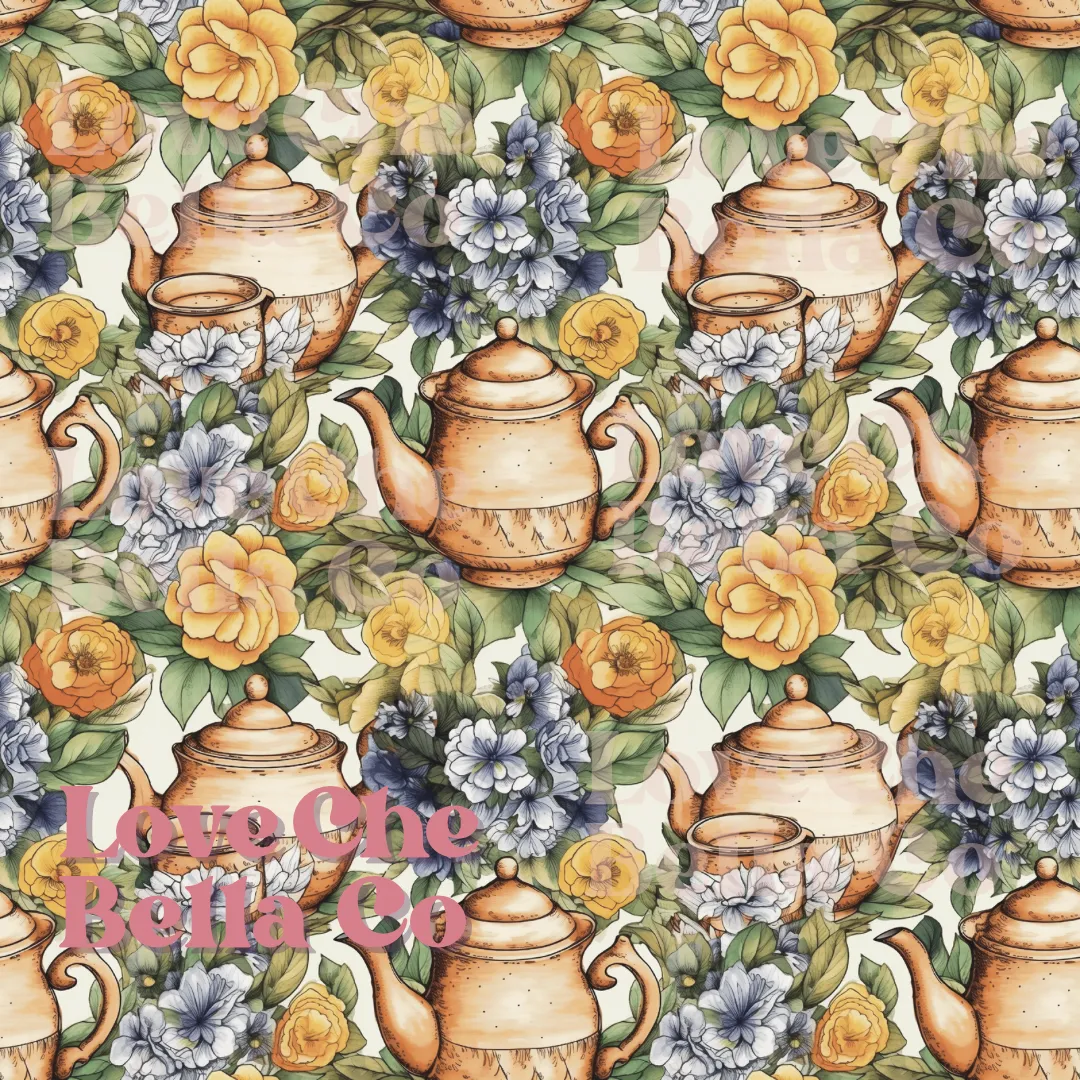 Vintage tea time - Seamless File