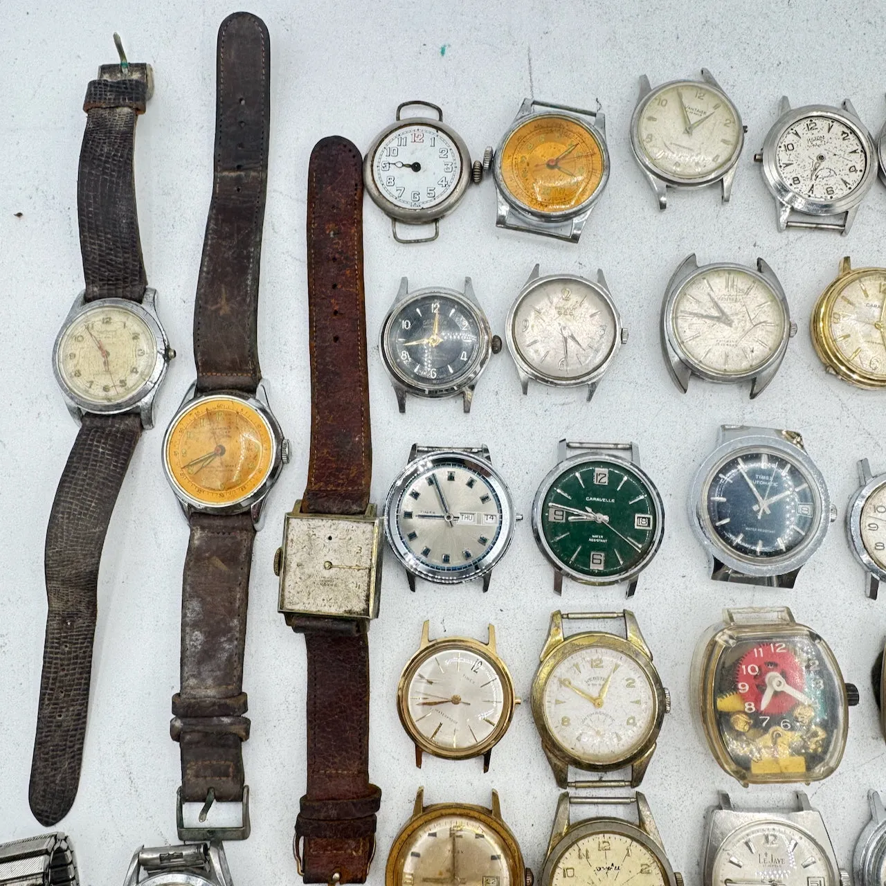 Vintage Timex, Caravelle, Benrus, etc. Lot of 50 Men's Mechanical Wristwatch 5