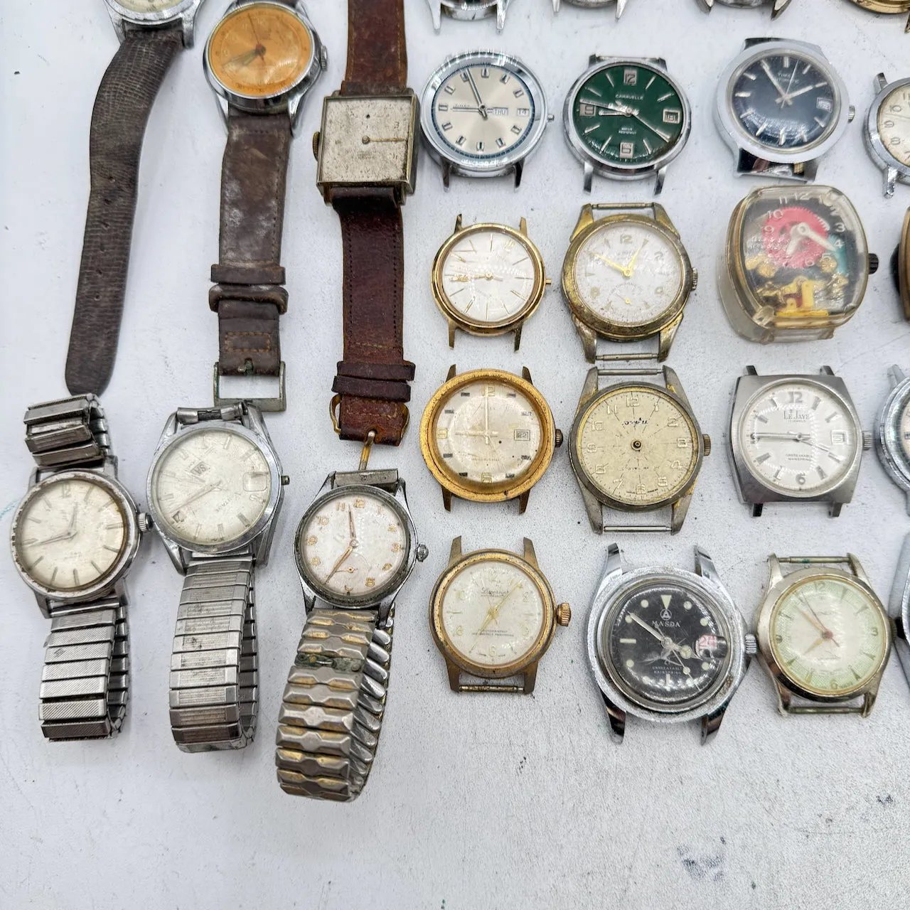 Vintage Timex, Caravelle, Benrus, etc. Lot of 50 Men's Mechanical Wristwatch 5