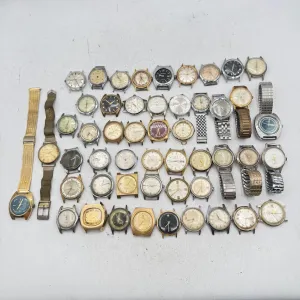Vintage Waltham, Benrus, Seiko, etc. Lot of 50 Men's Mechanical Wristwatch 4