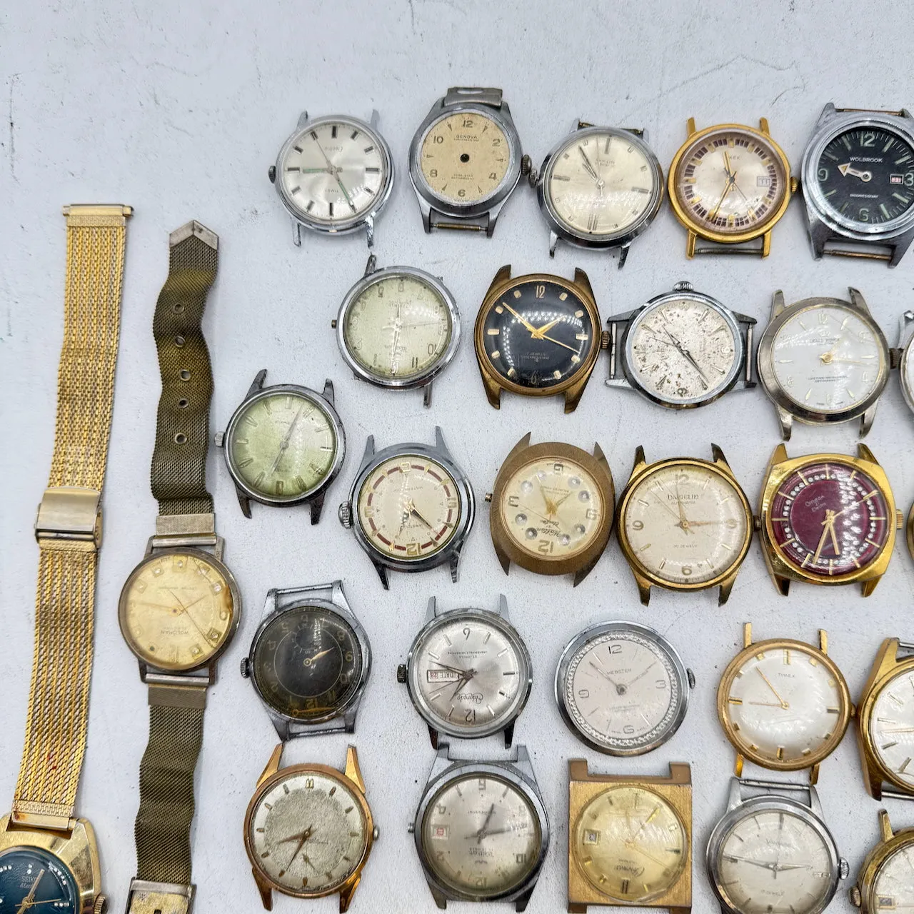 Vintage Waltham, Benrus, Seiko, etc. Lot of 50 Men's Mechanical Wristwatch 4