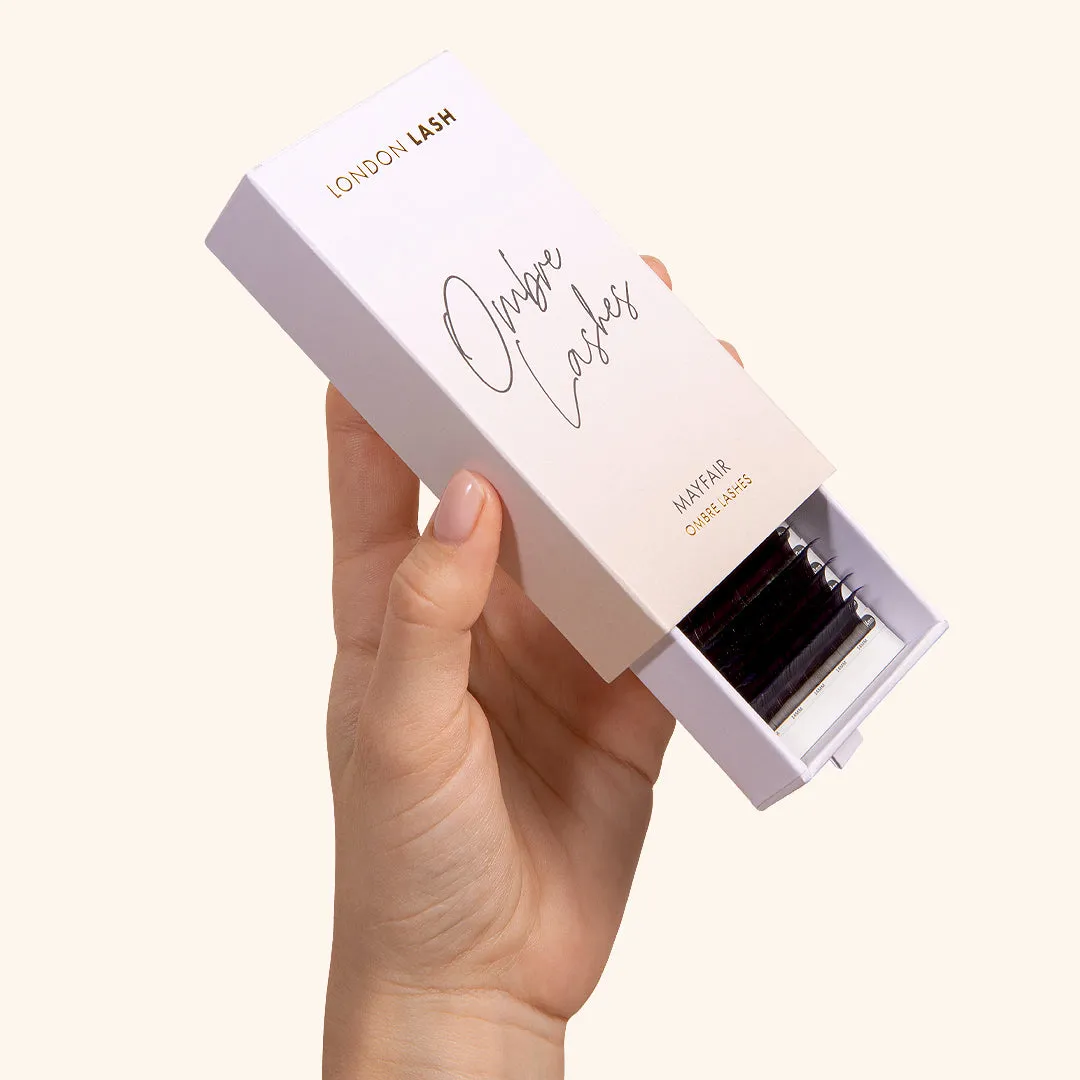 Violet Two-Tone Ombre Lashes 0.07