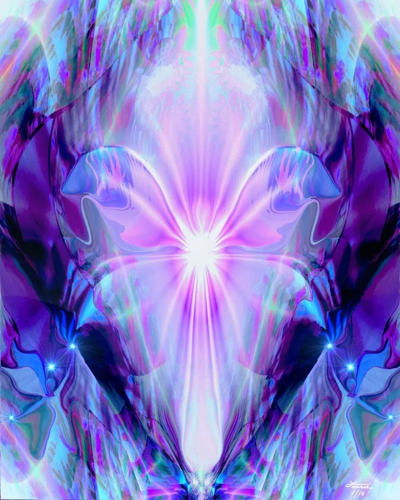 Violet White Crown Chakra Angel "Nirvana"
