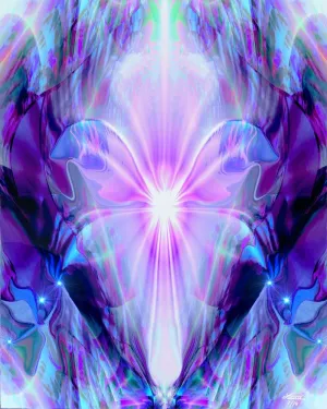 Violet White Crown Chakra Angel "Nirvana"